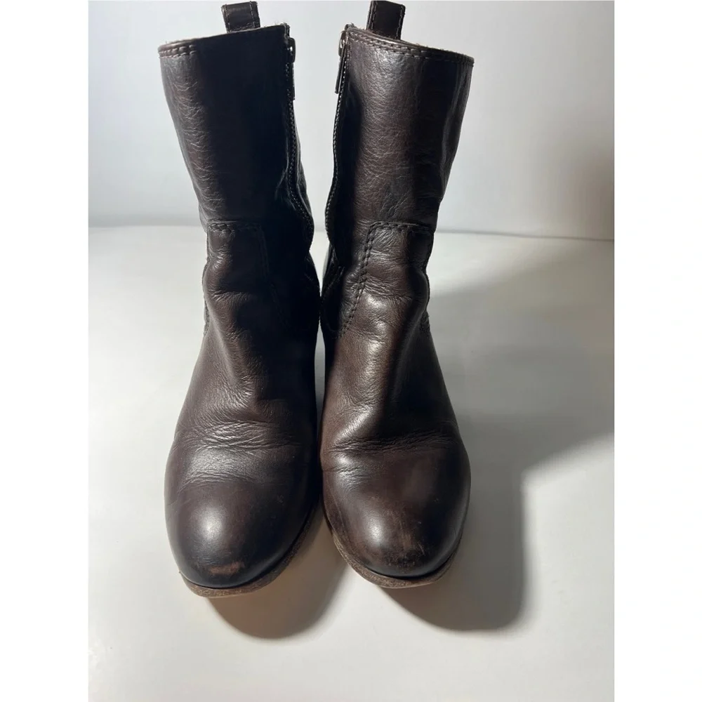 Frye Brown Leather Boots - Picture 1 of 7